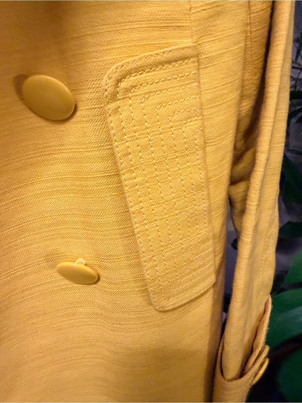J. Crew Bright Yellow Double-Breasted Pea Coat - Picture 8 of 11